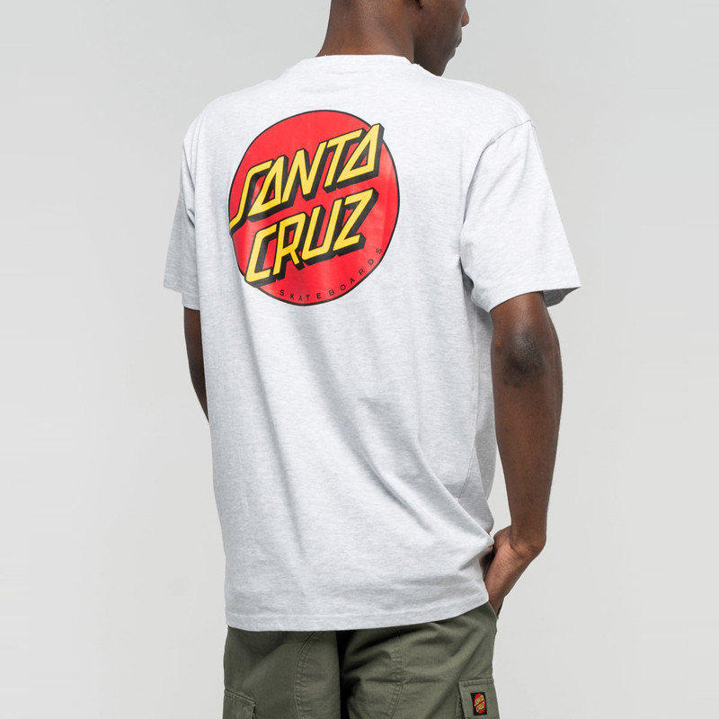 Camiseta outlet Santa Cruz Dot Chest White | Atlas Stoked
