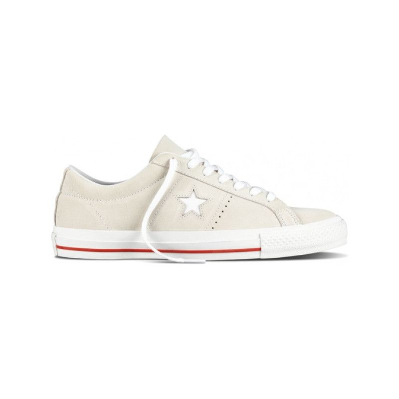 Multitud Decorativo imán Zapatillas outlet Converse One Star Skate Egret White Red | Atlas Stoked