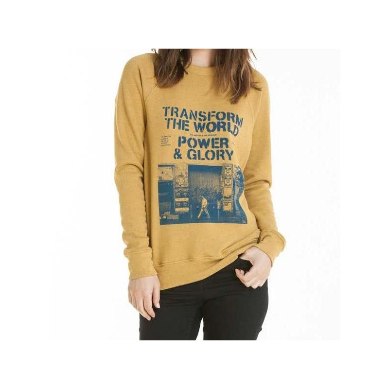 Sudadera outlet Obey TRANSFORM THE WORLD BRONZE MIST Atlas Stoked