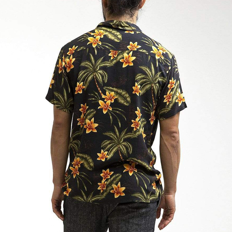 Camisa Rhythm: Tiki Tropics SS Shirt (Vintage black)