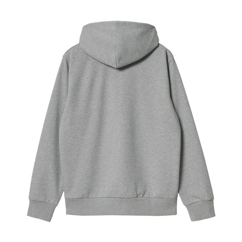 Sudadera Carhartt: Hooded Script Embroidery Sweat (Gy He Wht)