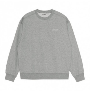 Sudadera Carhartt: W Script Embroidery Sweat (Grey Hea White) Carhartt - 1