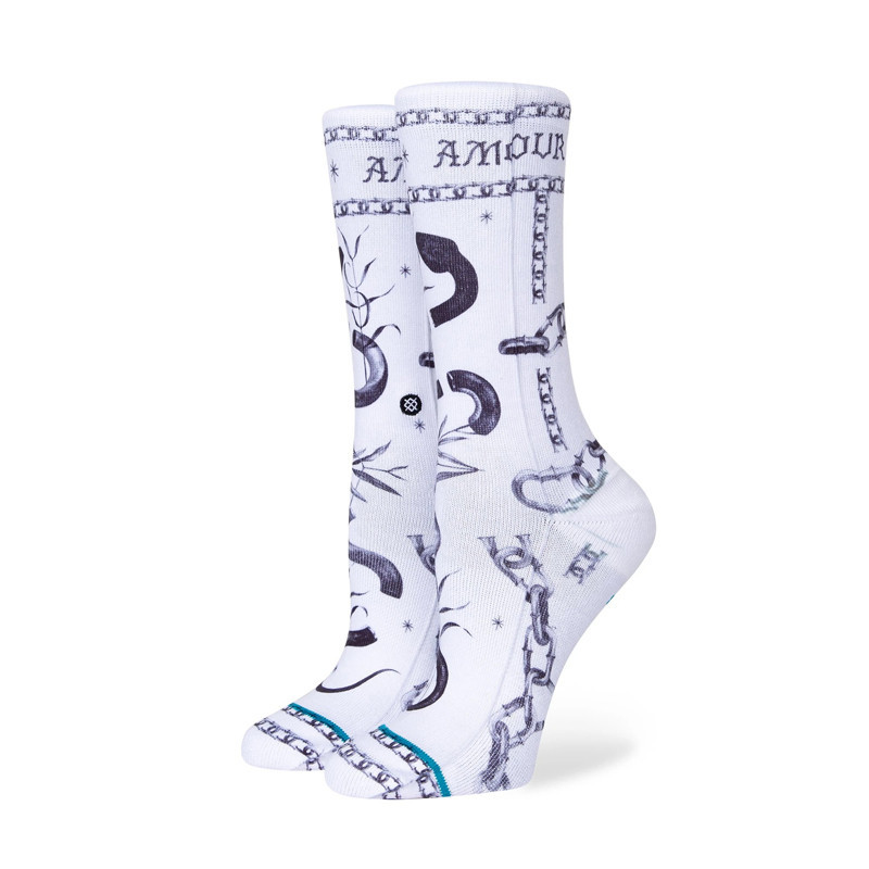 Calcetines Stance: Amour Crew (White)