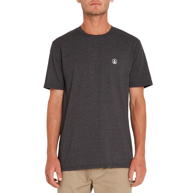 outlet Volcom Circle Blanks Hth SS Heather Black | Atlas Stoked