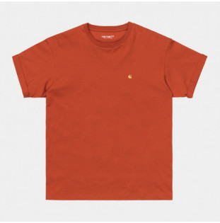 Camiseta Carhartt: W SS Chase T Shirt (Copperton Gold)