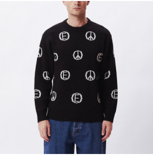 Jersey Obey: Discharge Sweater (Black multi) Obey - 1