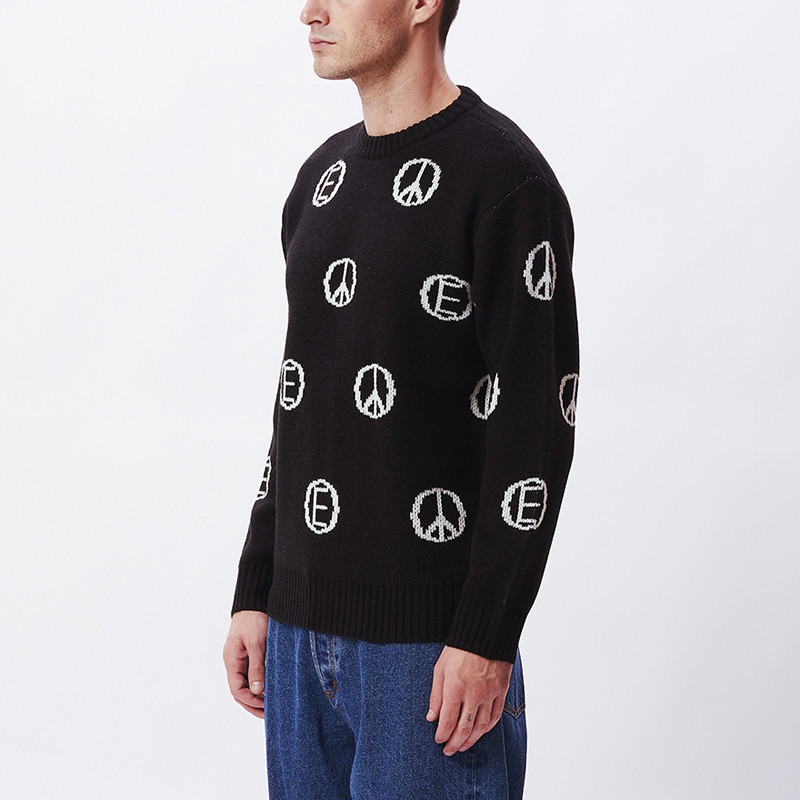 Jersey Obey: Discharge Sweater (Black multi)