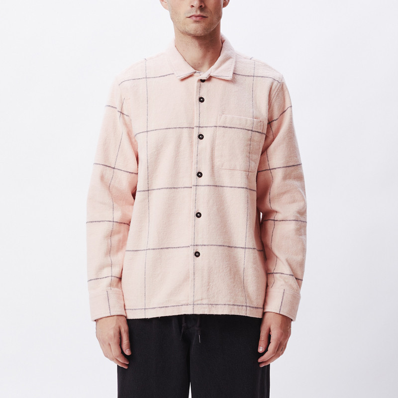Camisa Obey: Fiasco Woven (Pink multi)