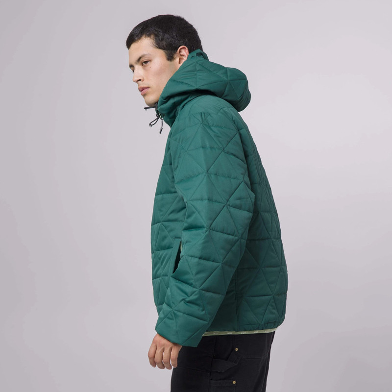 Chaqueta HUF: Polygon Quilted Jacket (Sycamore)