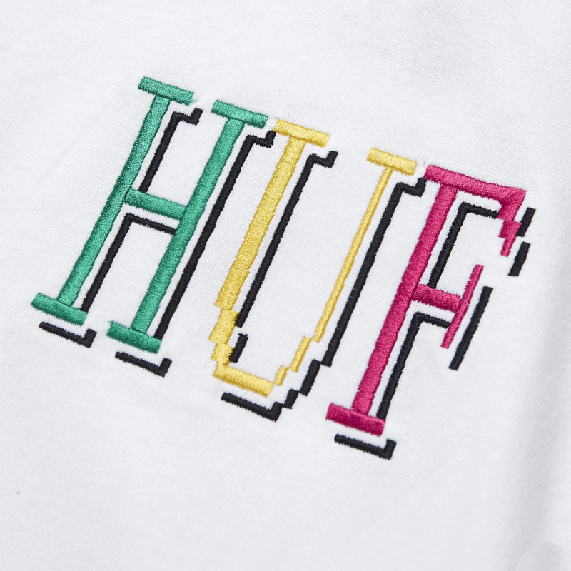 Camiseta HUF: 8 Bit LS Tee (White)