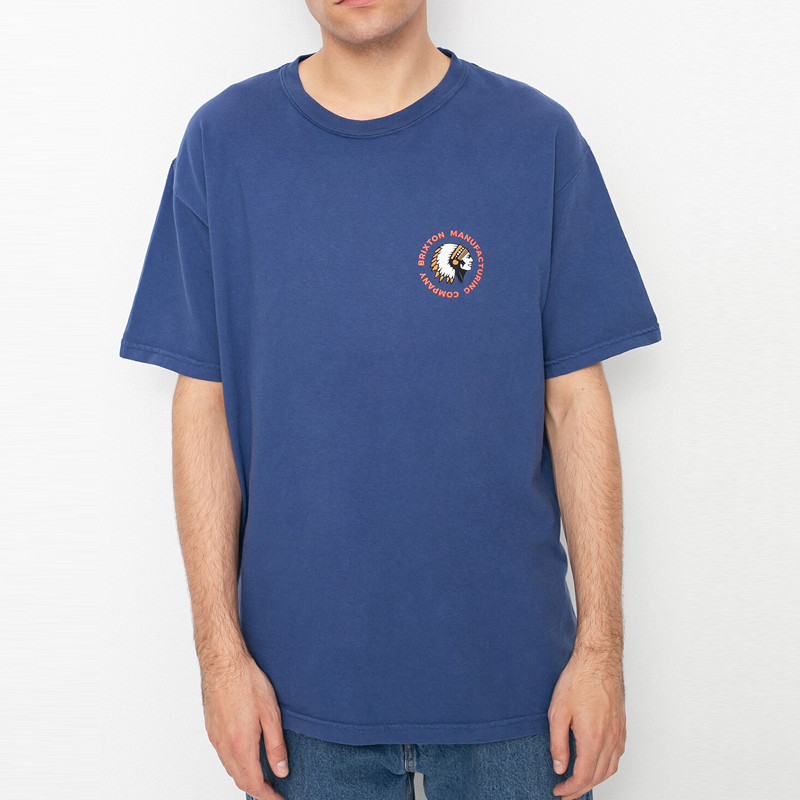 Camiseta Brixton: Rival Stamp SS Stt (Joe Blue Garment Dye)