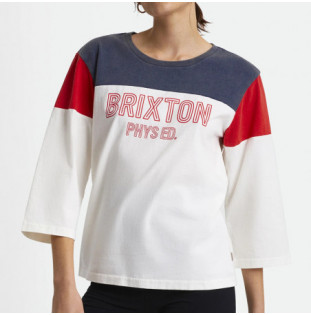 Camiseta Brixton: Phys Ed Football Tee (Off White) Brixton - 1
