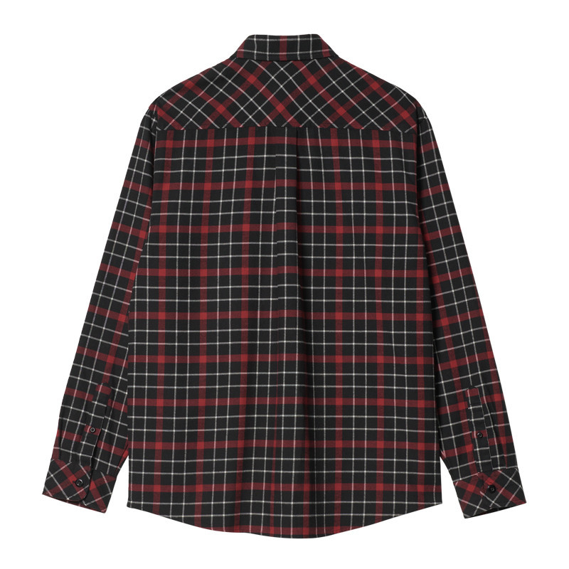 Camisa Carhartt: LS Baxter Shirt (Baxter Check Black Arrow)