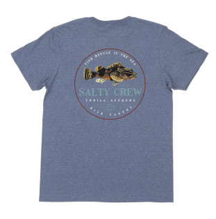 Camiseta Salty Crew: Bottom Feeder Standard SS Tee (Hea Navy) Salty Crew - 1