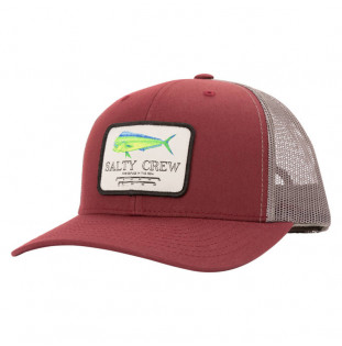 Gorra Salty Crew: Mahi Mount Retro Trucker (Burgundy Grey)