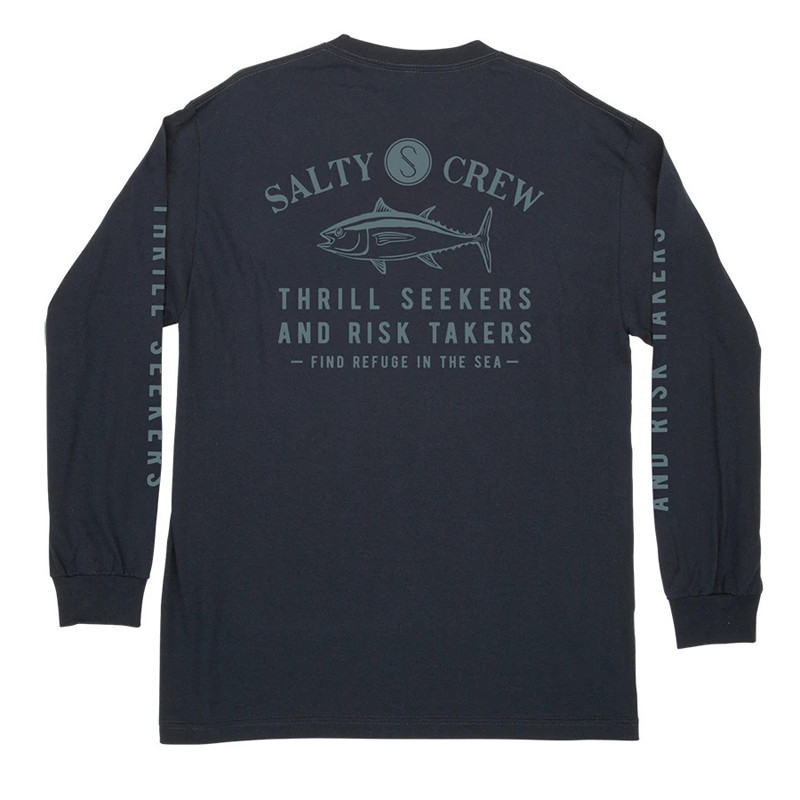 Camiseta Salty Crew: Fishmonger Standard LS Tee (Navy)