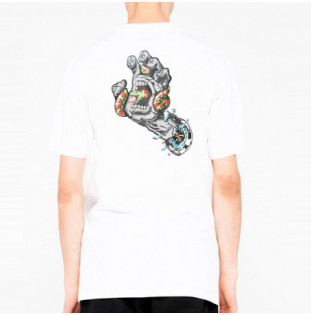 Camiseta Santa Cruz: Tee Pool Snakes Hand (White) Santa Cruz - 1
