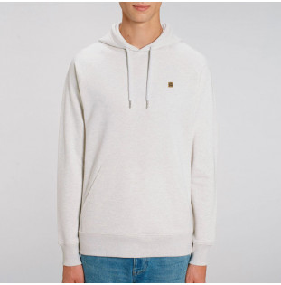 Sudadera Atlas: Okendo Ranglan Hood (Cream Heather Grey)