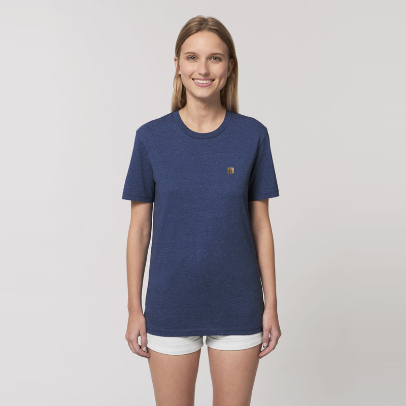 Camiseta Atlas: Okendo Tee (Heather Snow Mid Blue)