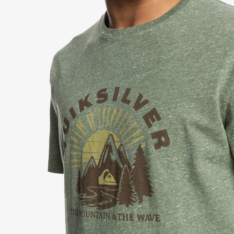 Camiseta Quiksilver: Mountain Side SS (Four Leaf Clover Hea)