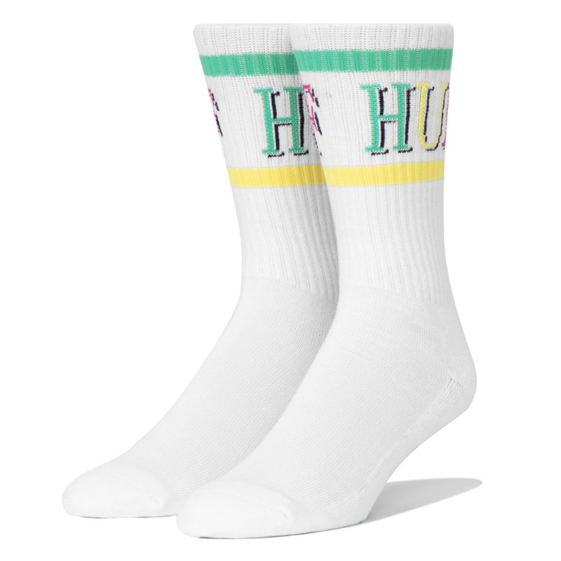 Calcetines HUF: 8 Bit Sock (White)