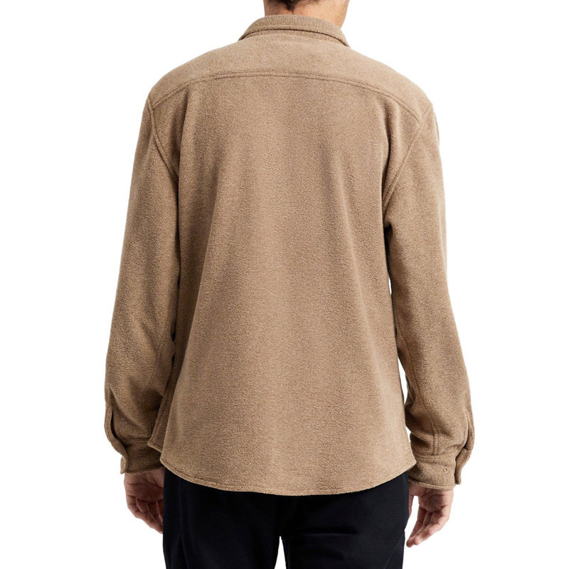 Camisa Brixton: Bowery LS Fleece (Oatmeal)
