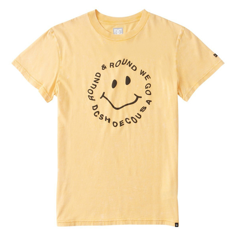 Camiseta DC Shoes: Round We Go TSS (Golden Rod Acid Wash)