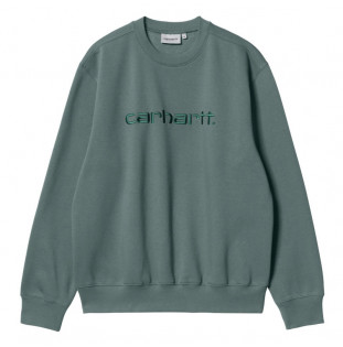 Sudadera Carhartt: Carhartt Sweat (Eucalyptus Frasier)