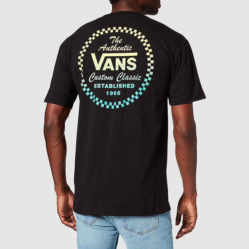 Principiante Proporcional mayor Camiseta outlet Vans Vans Custom Classic SS Black | Atlas Stoked