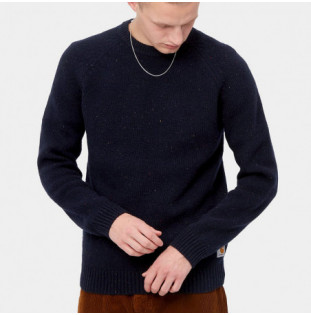 Jersey Carhartt: Anglistic Sweater (Speckled Dk Navy Hea) Carhartt - 1