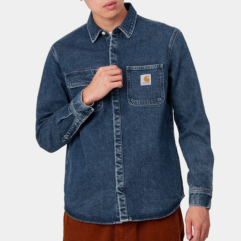 Chaqueta Carhartt WIP: Salinac Shirt Jac (Blue Stone Washed)