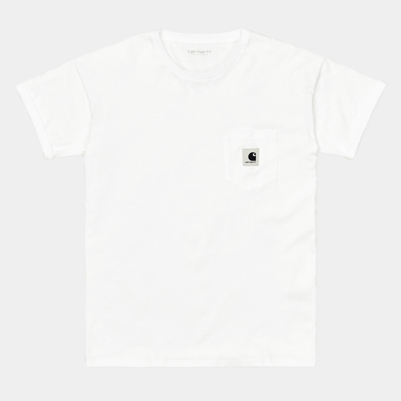 Camiseta Carhartt: W SS Pocket T Shirt (White)