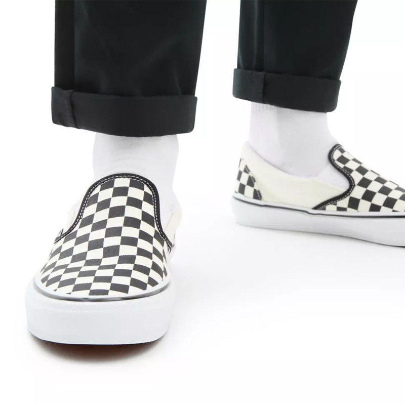 Zapatillas Vans: MN Skate Slip-On (Checkerboard Black Off)