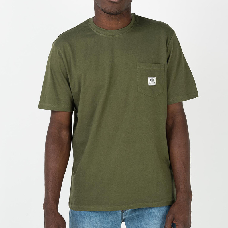 Camiseta Element: Basic Pocket Label S (Army)