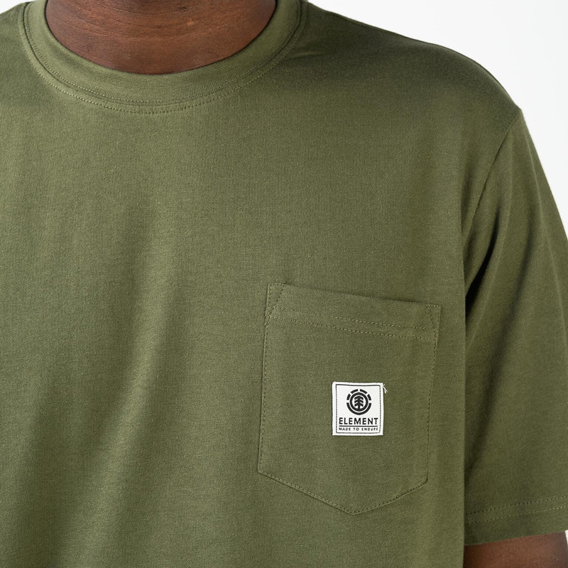 Camiseta Element: Basic Pocket Label S (Army)