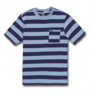 Camiseta Volcom: Maxer Stripe Crew SS (Blueprint)