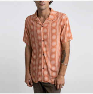 Camisa Rhythm: Sun Stripe SS Shirt (Auburn) Rhythm - 1