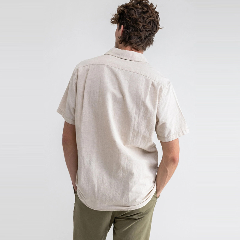 Camisa Rhythm: Classic Linen SS Shirt (Sand)