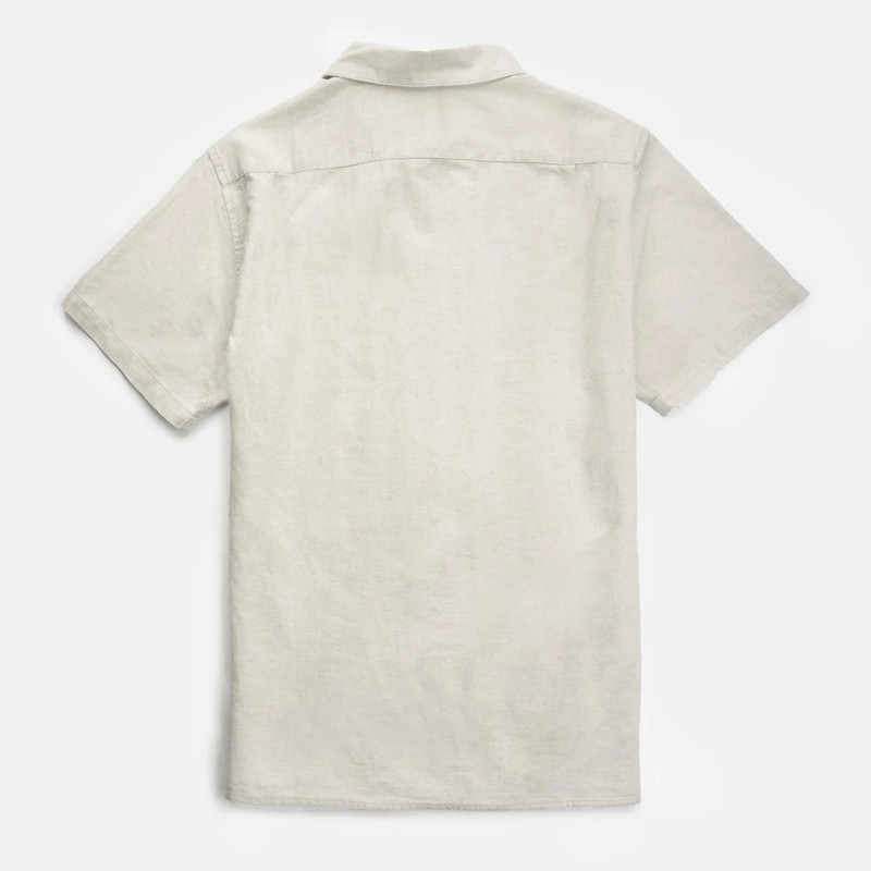 Camisa Rhythm: Classic Linen SS Shirt (Sand)