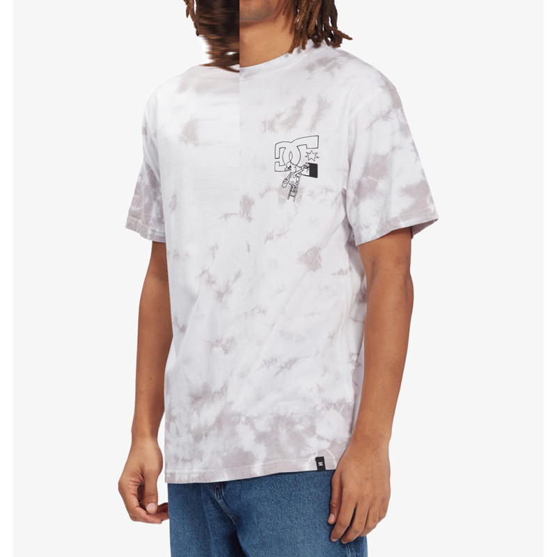 Camiseta DC Shoes: Fill In HSS (High Rise Wht Blochy Tiedye)