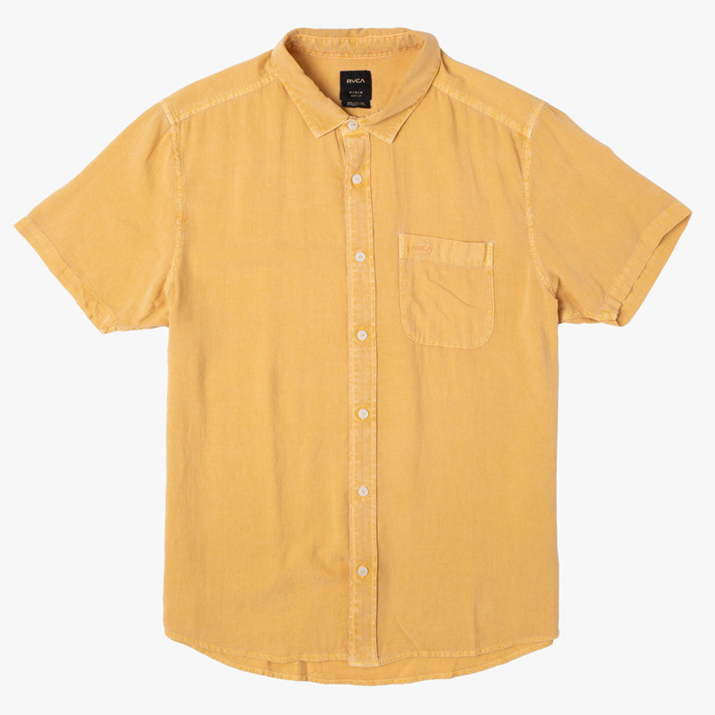 Camisa RVCA: Ptc Woven SS (Vintage Gold)