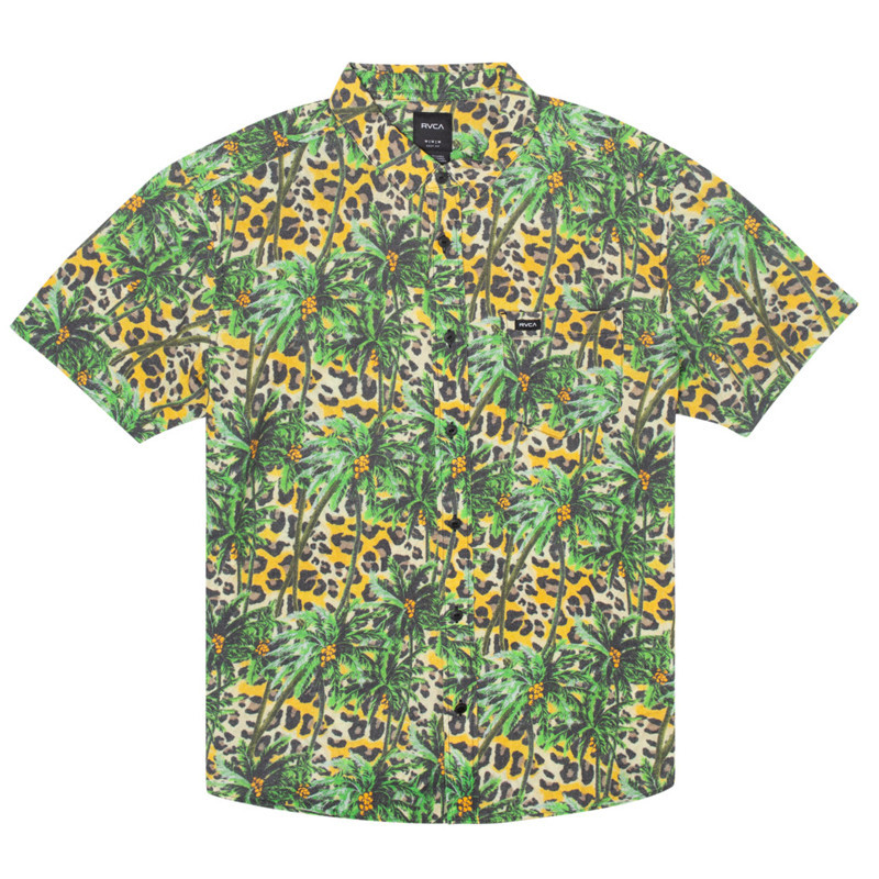 Camisa RVCA: Badsville SS (Jungle Green)