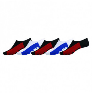 Calcetines Globe: Invisible Sock 5 Pack (Black White)