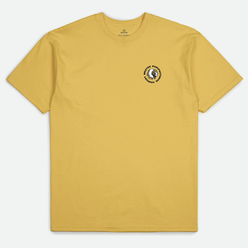 Camiseta Brixton: Rival Stamp SS Stt (Golden Glow Garmt Dye)