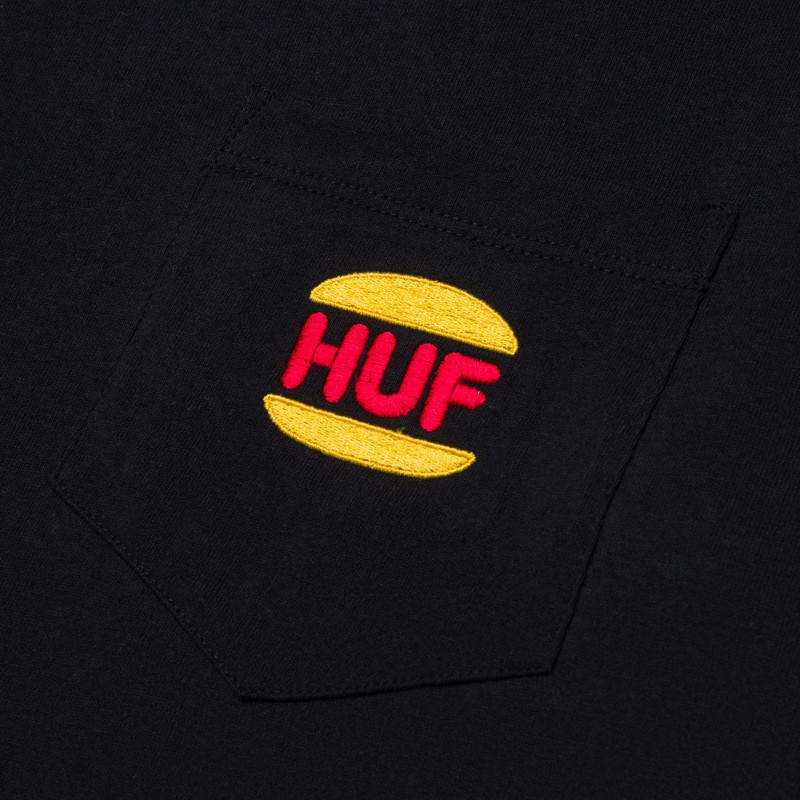 Camiseta HUF: Regal SS Pocket Tee (Black)