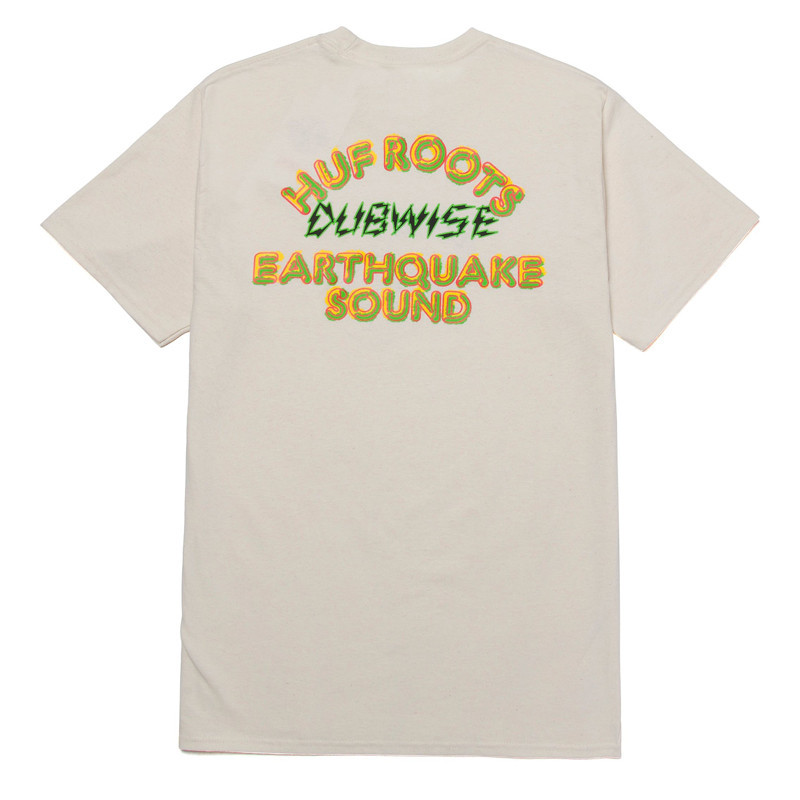 Camiseta HUF: Hufquake Sound SS Tee (Natural)