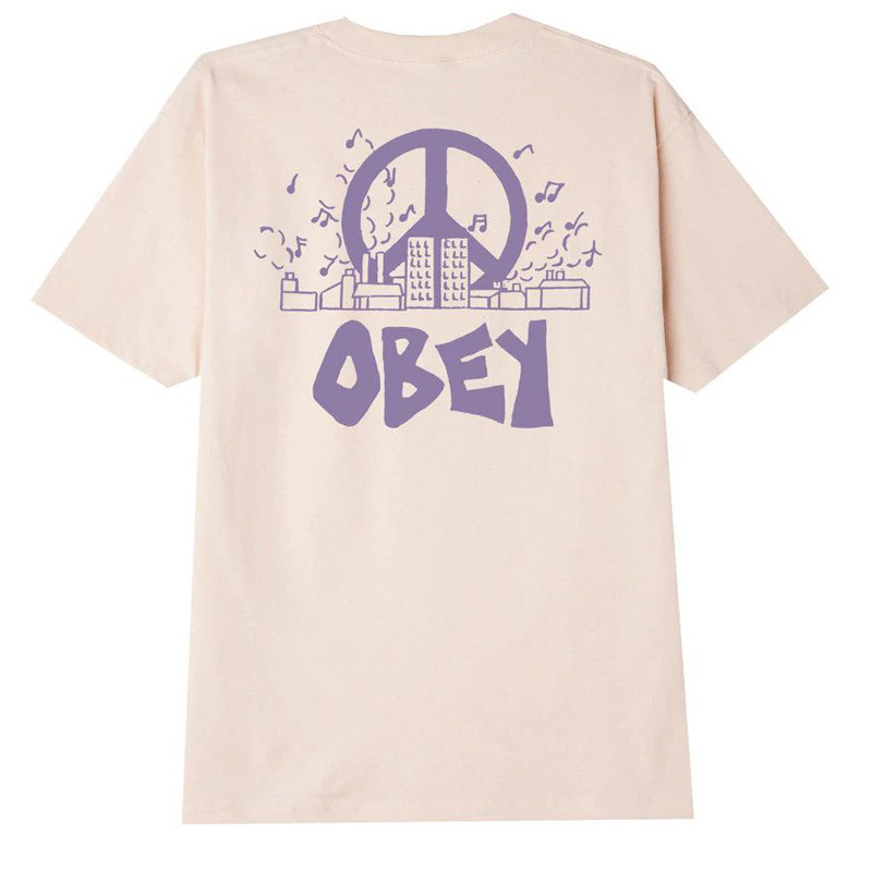 Camiseta Obey: Obey City Block (Cream)