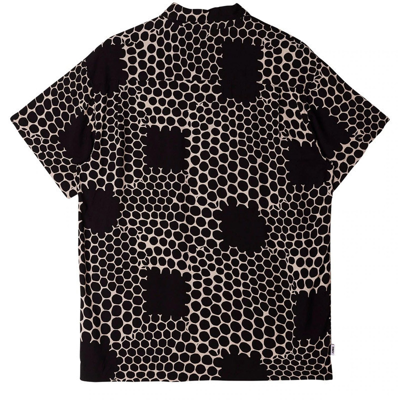 Camisa Obey: Honeycomb Woven (Black Multi)