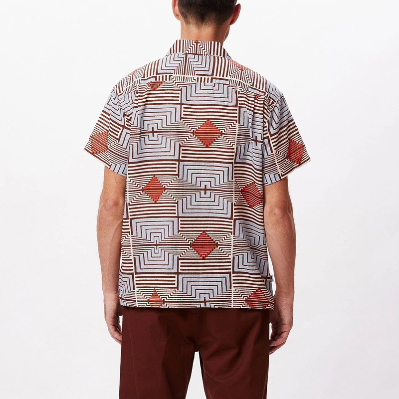 Camisa Obey: Towns Woven (Unbleached Multi)