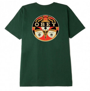 Camiseta Obey: Obey Sounds Of Dissent 45 (Forest Green)